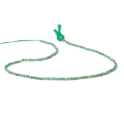 2mm Brazilian Emerald Micro Faceted Round Beads 12.75 inch 148 pieces