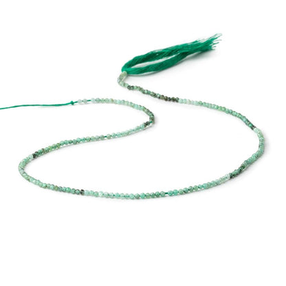 2mm Brazilian Emerald Micro Faceted Round Beads 13 inch 190 pieces