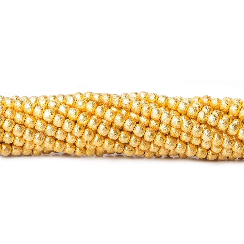 2mm Brushed Round Beads