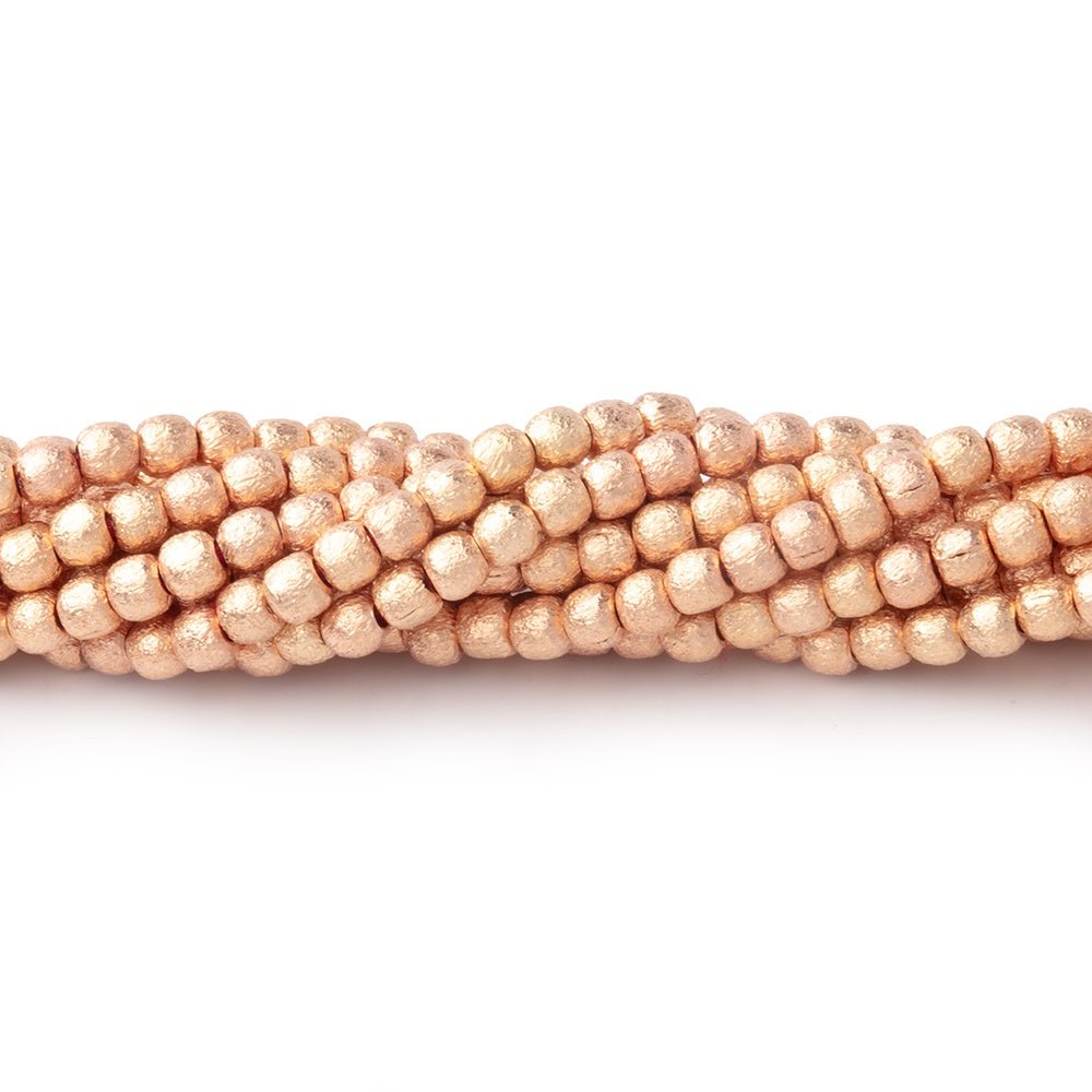 2mm Brushed Round Beads