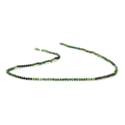 2mm Chrome Tourmaline Micro Faceted Rounds 12.75 inch 170 Beads AAA