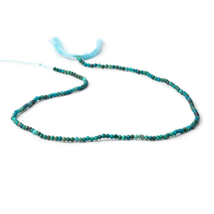 2mm Chrysocolla Micro Faceted Round Beads 12.5 inch 168 pieces