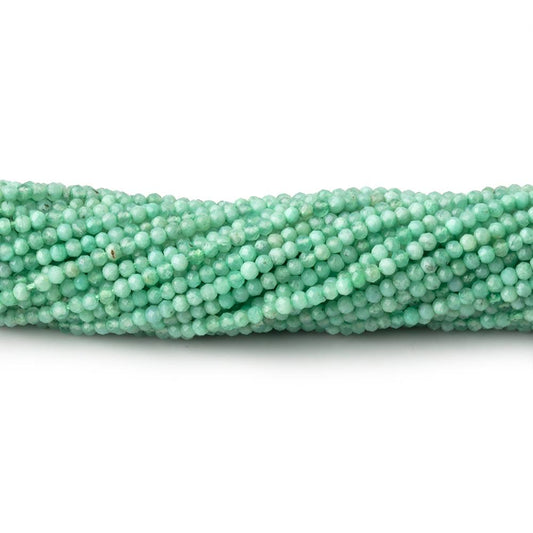 2mm Chrysoprase Micro Faceted Rondelle Beads 12.5 inch 195 pieces AA