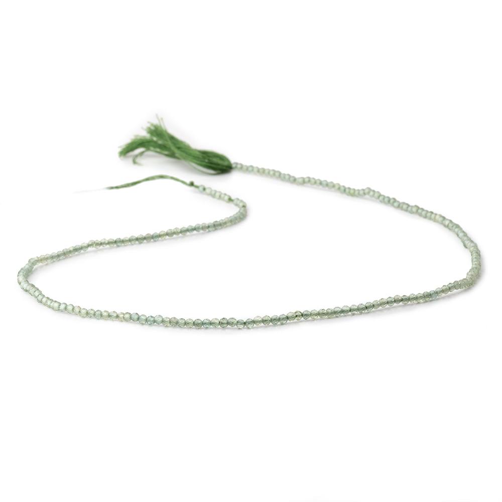 2mm Green Apatite Micro Faceted Round Beads 12.5 inch 187 pieces AA