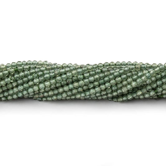 2mm Green Apatite Micro Faceted Round Beads 12.5 inch 187 pieces AA