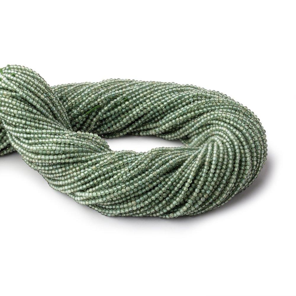 2mm Green Apatite Micro Faceted Round Beads 12.5 inch 187 pieces AA