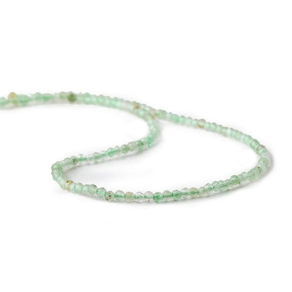 2mm Green Aventurine microfaceted round beads 13 inch 170 pieces