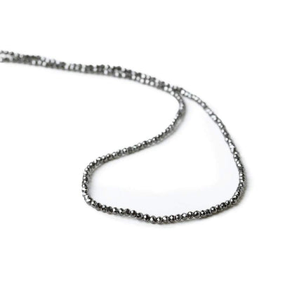 2mm Hematite Micro Faceted round beads 13 inch 180 pcs