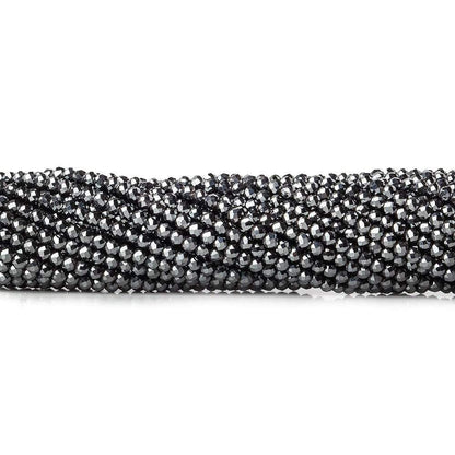 2mm Hematite Micro Faceted round beads 13 inch 180 pcs