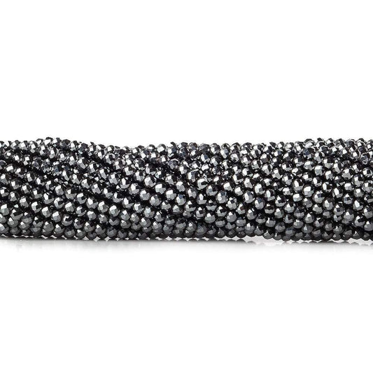2mm Hematite Micro Faceted round beads 13 inch 180 pcs
