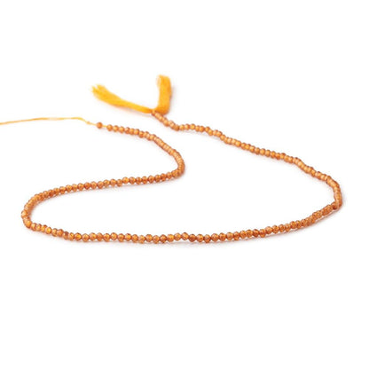 2mm Hessonite Garnet Micro Faceted Round Beads 12.5 inch 169 pieces