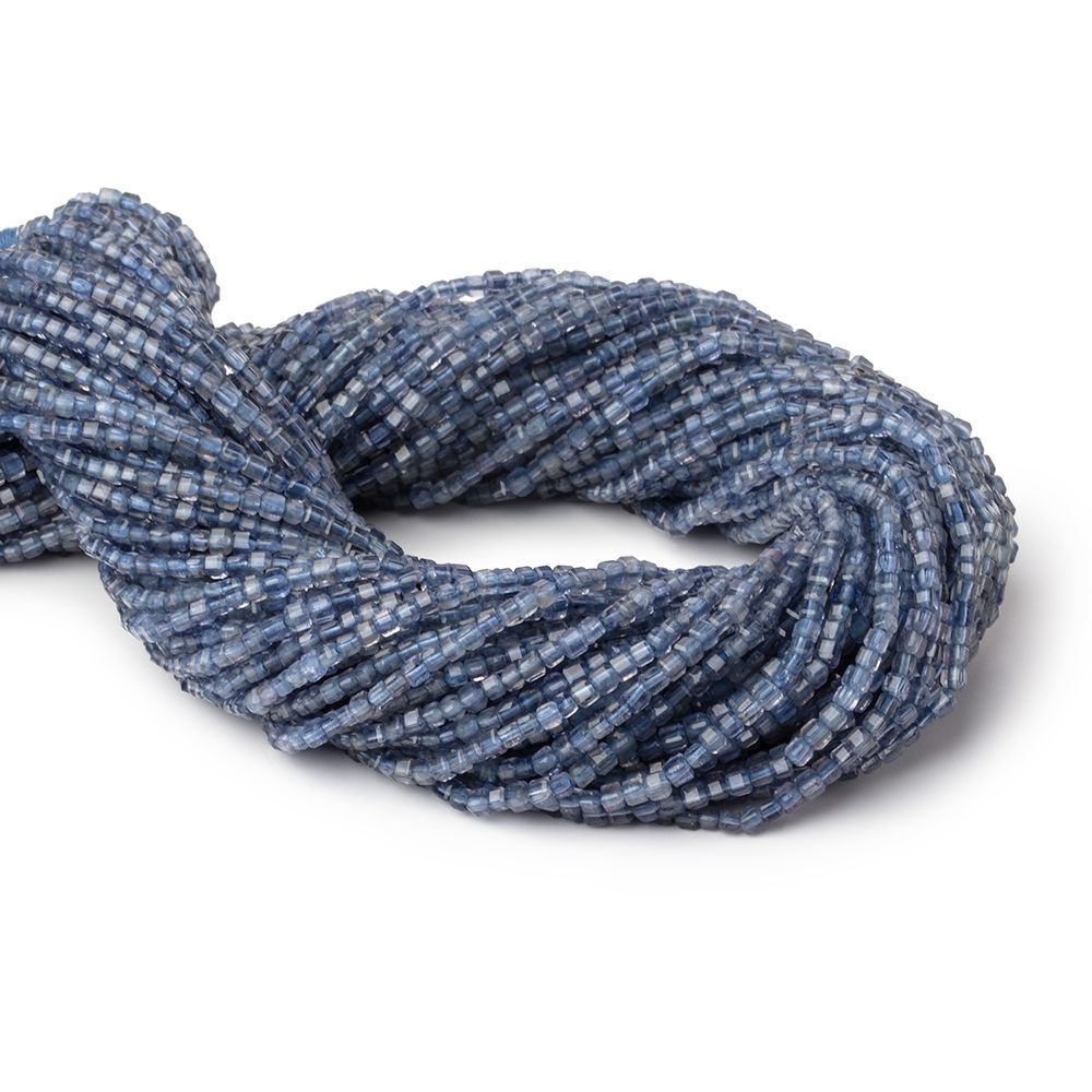 2mm Iolite Micro Faceted Cube Beads 12.5 inch 140 pieces A