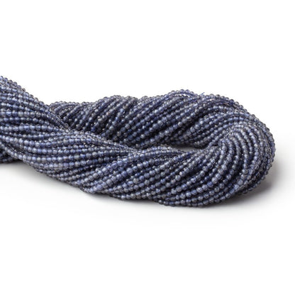 2mm Iolite Micro Faceted Round Beads 12.5 inch 168 pieces AA