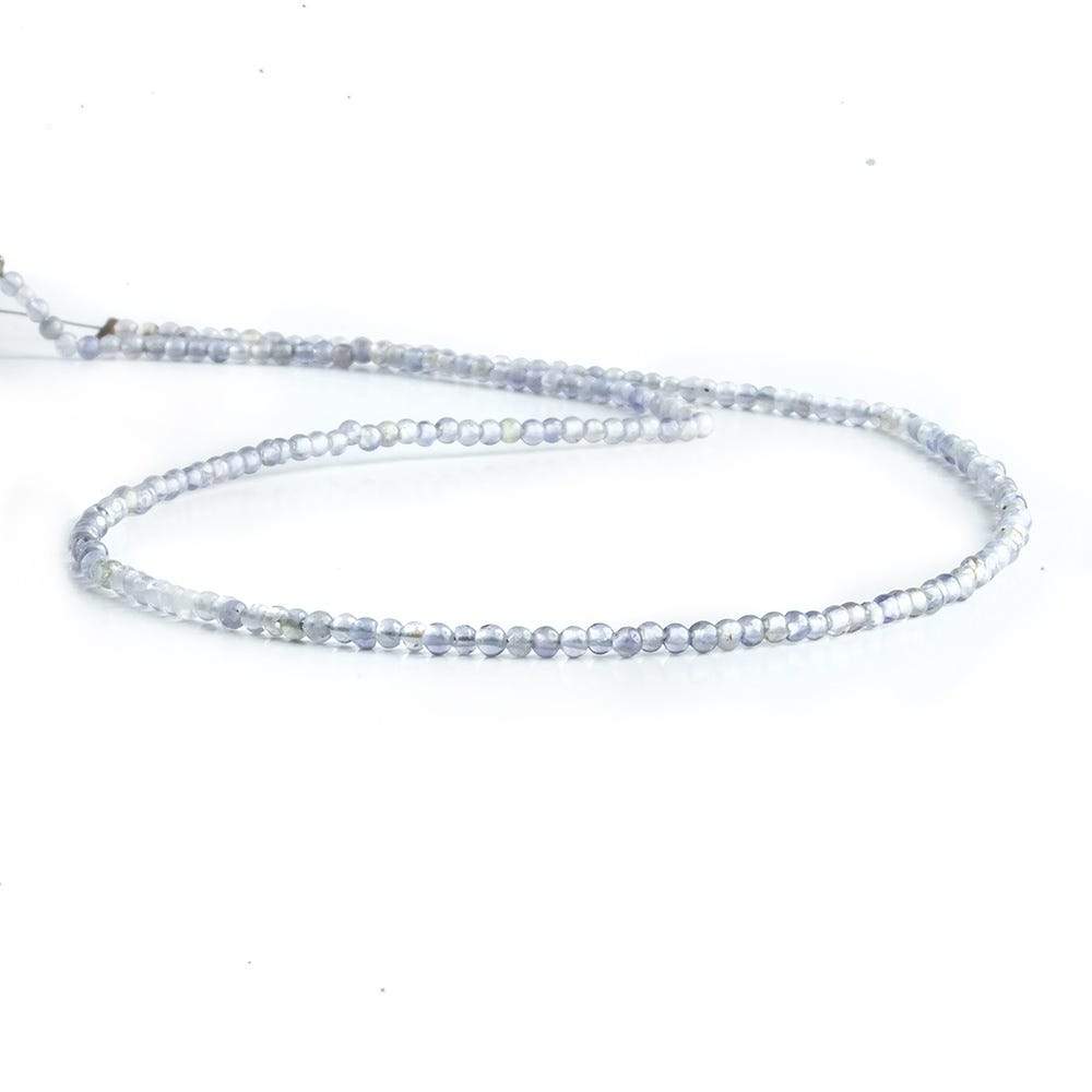 2mm Iolite plain round Beads 13 inch 175 pieces
