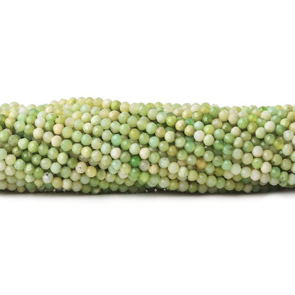 2mm Lemon Chrysoprase microfaceted round beads 13 inch 170 pieces
