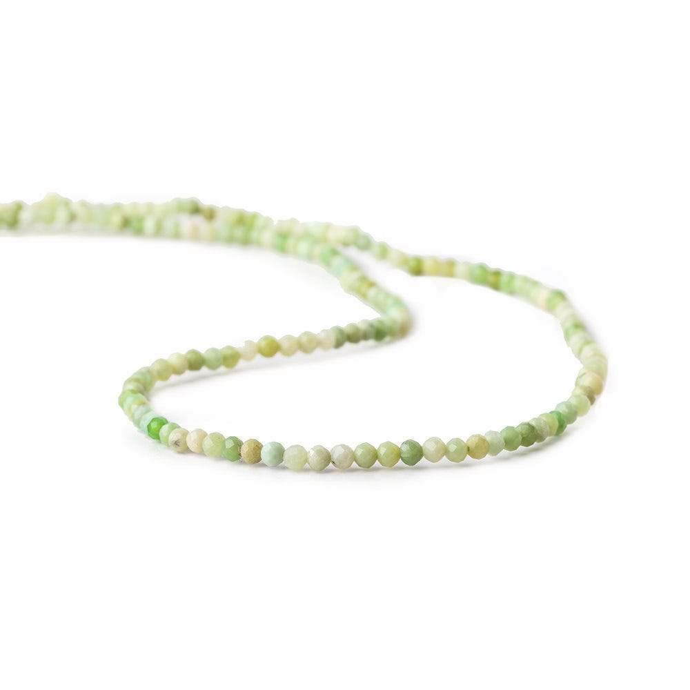 2mm Lemon Chrysoprase microfaceted round beads 13 inch 170 pieces