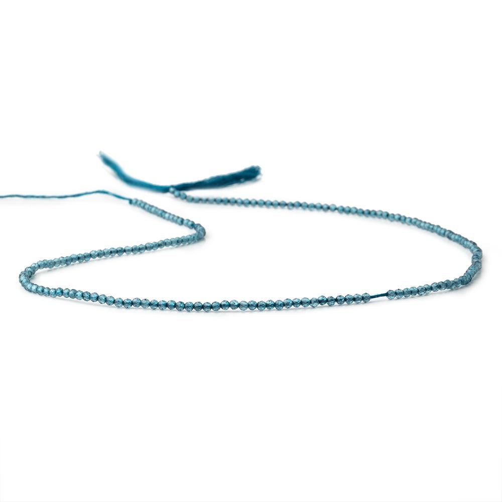 2mm London Blue Quartz Micro faceted round beads 12.5 inch 180 pieces