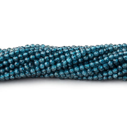2mm London Blue Quartz Micro faceted round beads 12.5 inch 180 pieces