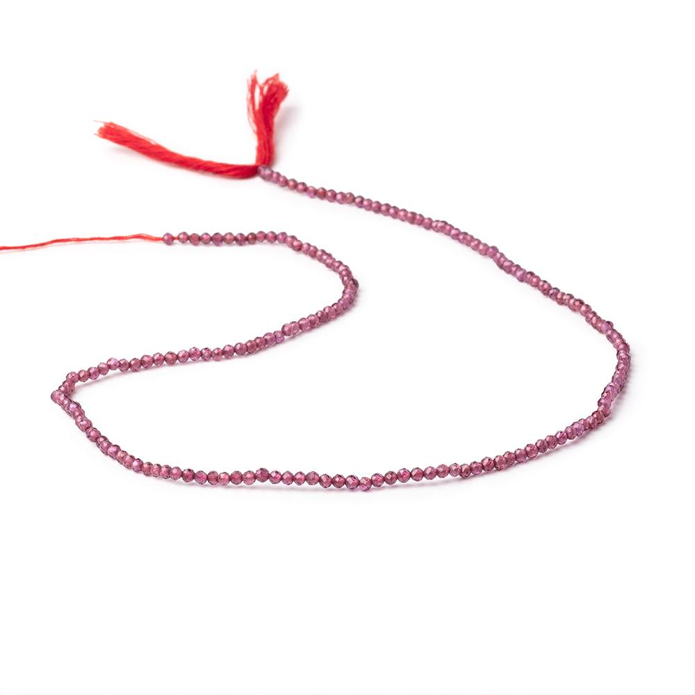 2mm Malaia Garnet Micro Faceted Round Beads 13 inch 178 pieces