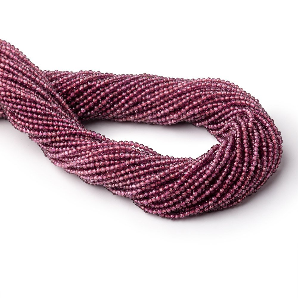 2mm Malaia Garnet Micro Faceted Round Beads 13 inch 178 pieces