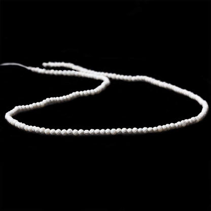 2mm Matte Magnesite Micro Faceted round beads 13 inch 180 pieces