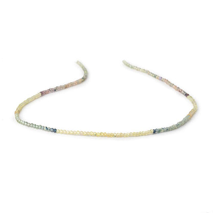 2mm Multi Color Fancy Sapphire Micro Faceted Round Beads 12.5 inch 200 pieces