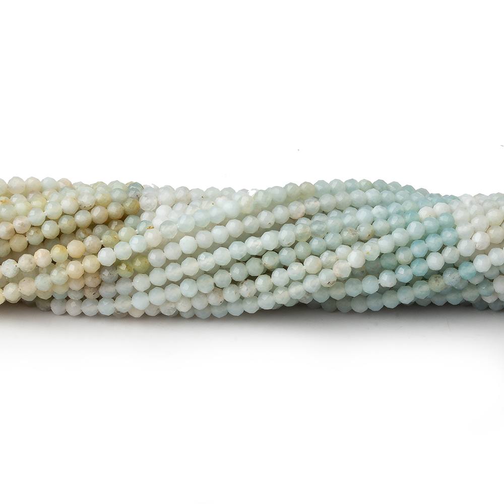 2mm Multi Color Peruvian Opal micro faceted round beads 13 inch 160 pieces AAA