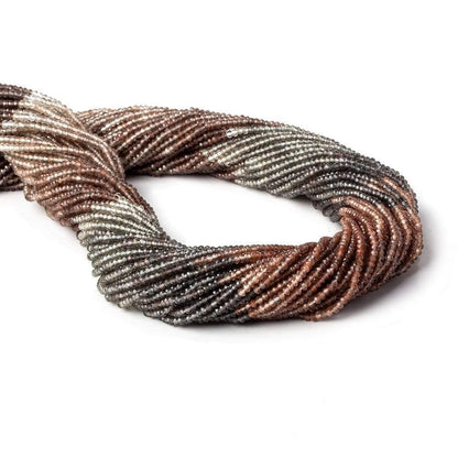 2mm Multi Color Scapolite micro faceted rondelle 16.5 inch 286 pieces AAA