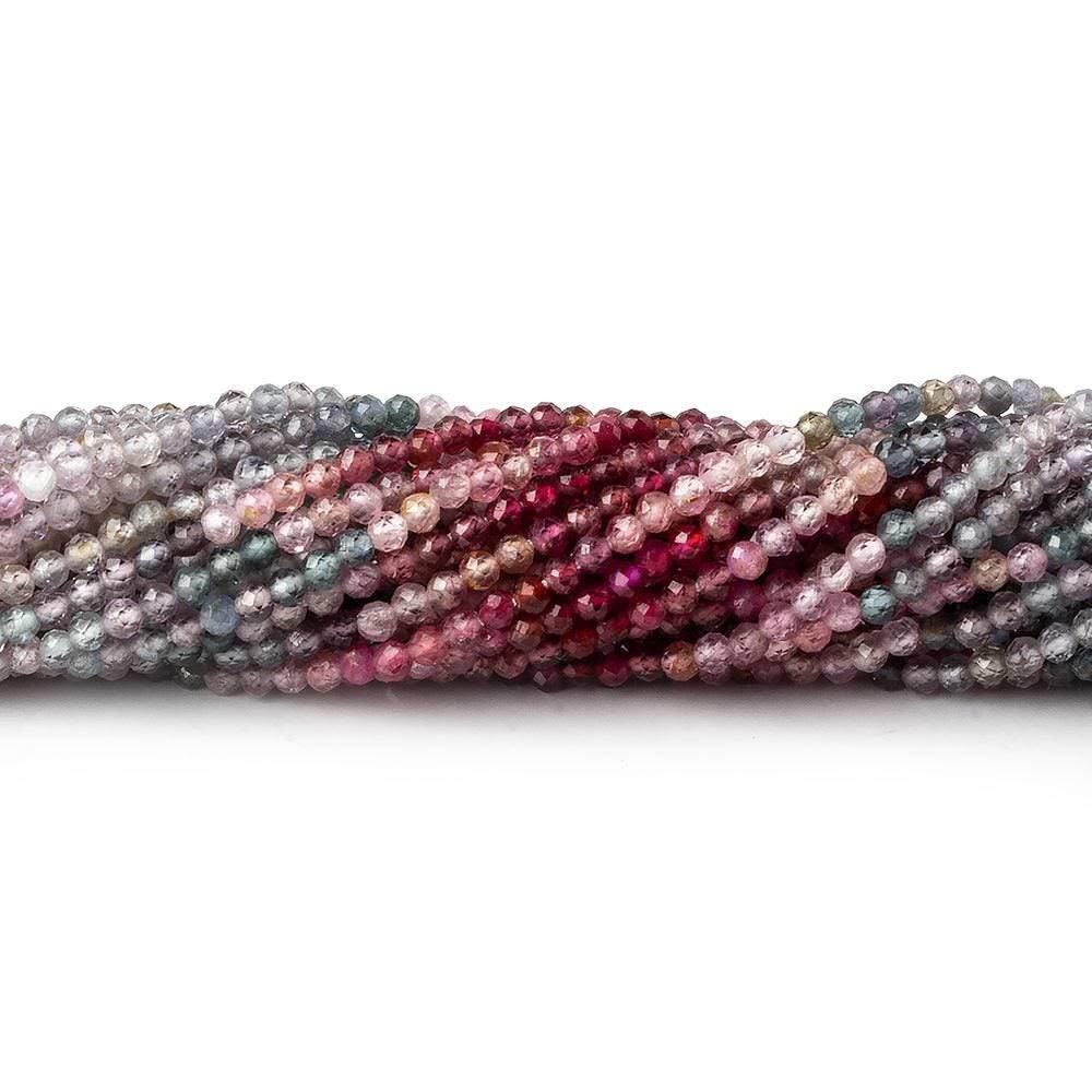 2mm Multi Color Spinel micro faceted round beads 12 inch 145 pieces AA