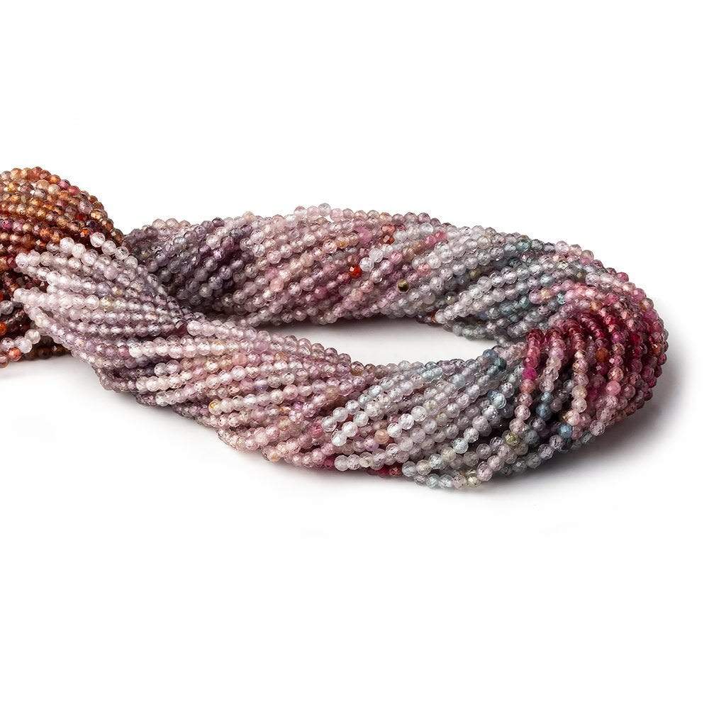 2mm Multi Color Spinel micro faceted round beads 12 inch 145 pieces AA