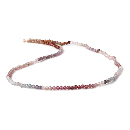 2mm Multi Color Spinel micro faceted round beads 12 inch 145 pieces AA