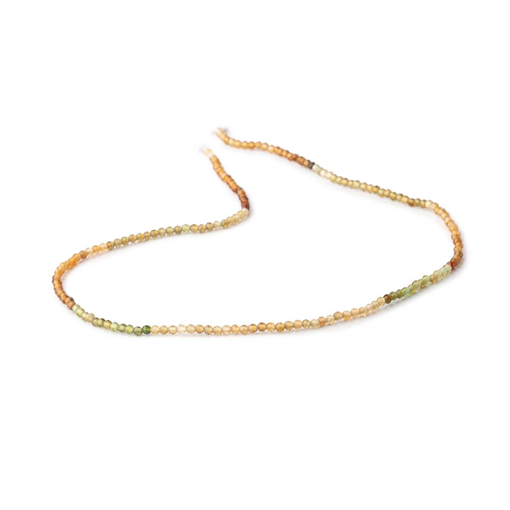 2mm Multi Color Tourmaline Micro Faceted Round Beads 12 inch 169 pieces AAA