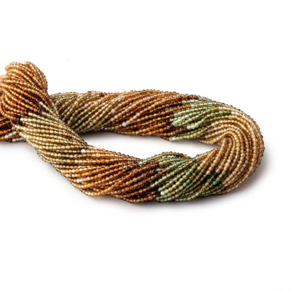 2mm Multi Color Tourmaline Micro Faceted Round Beads 12 inch 169 pieces AAA