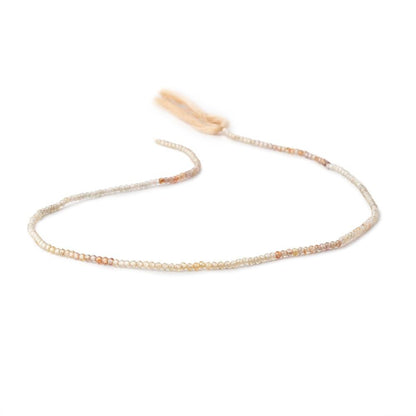 2mm Multi Color Zircon Micro Faceted Rondelle Beads 12.5 inch 199 pieces AAA