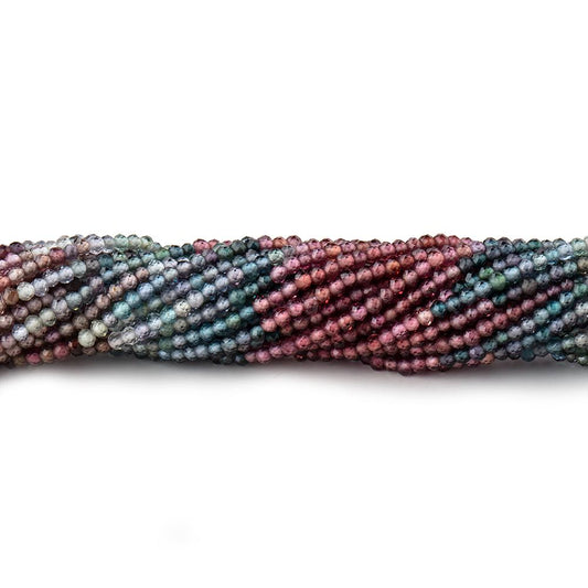 2mm Multi Gemstone Micro Faceted Rondelle Beads 12.5 inch 200 pcs AAA