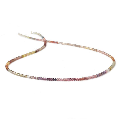 2mm Multi Gemstone micro faceted rondelle beads 17 inch 285 pieces AAA
