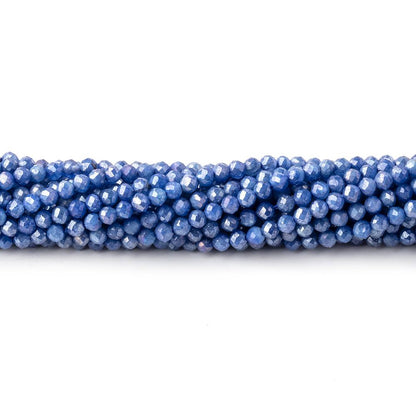 2mm Mystic Blue Quartz Micro Faceted Round Beads 13 inch 150 pieces