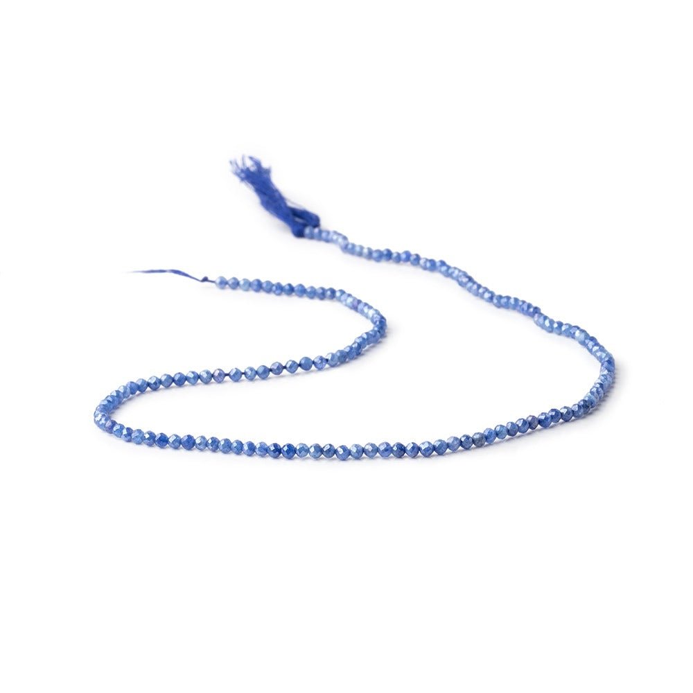 2mm Mystic Blue Quartz Micro Faceted Round Beads 13 inch 150 pieces