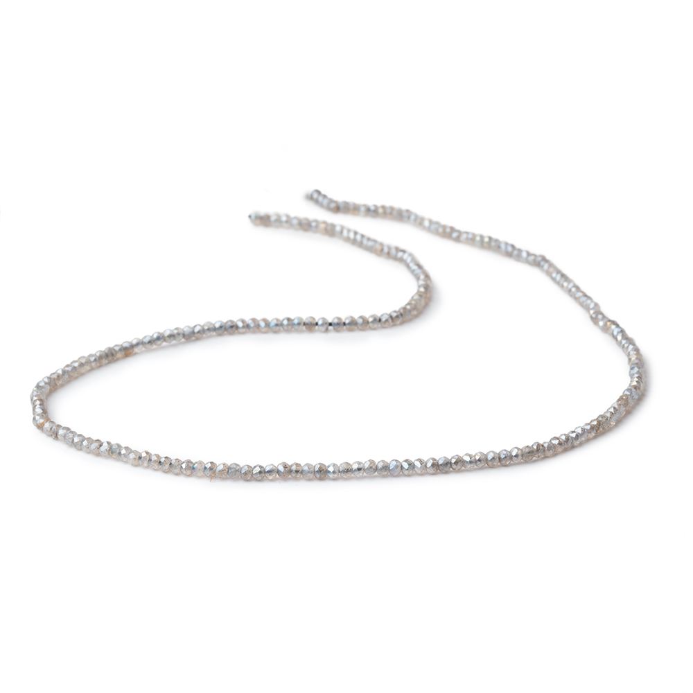 2mm Mystic Labradorite Micro Faceted Rondelle Beads 13 inch 200 pieces