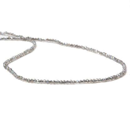 2mm Mystic Labradorite micro faceted rondelles 13 inch 175 beads AAA