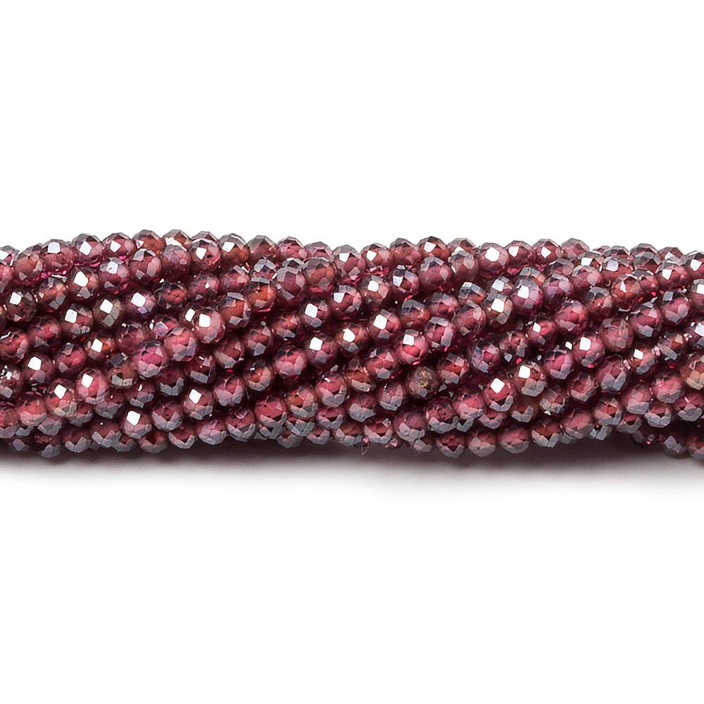 2mm Mystic Rhodolite Garnet Micro Faceted rondelle beads 13 inch 180 pcs