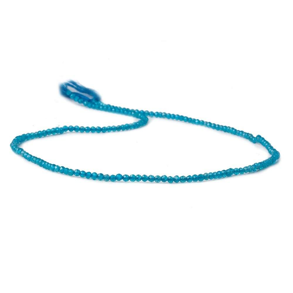 2mm Neon Apatite Micro faceted rondelle beads 13 inch 180 pcs AAA
