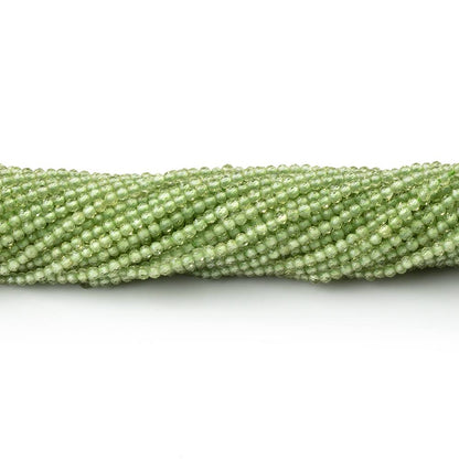 2mm Peridot Micro Faceted Round Beads 12.5 inch 200 pieces AAA