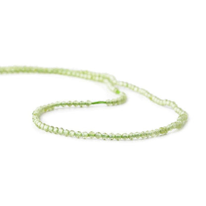 2mm Peridot microfaceted round beads 13 inch 175 pieces