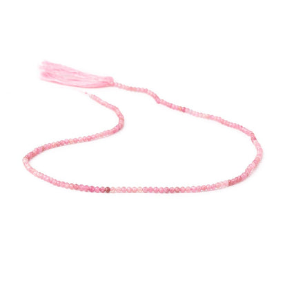 2mm Pink Tourmaline Micro Faceted Round Beads 12.5 inch 174 pieces
