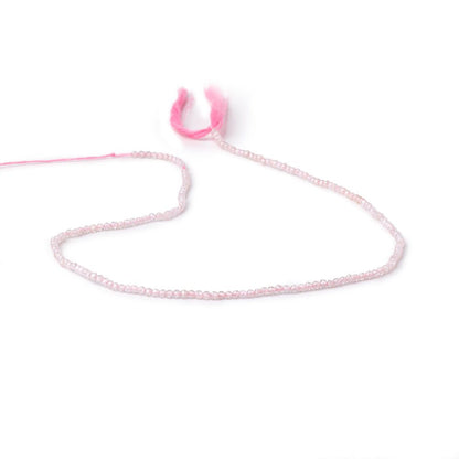 2mm Pink Zircon Micro Faceted Round Beads 12.5 inch 174 pieces