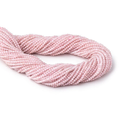 2mm Pink Zircon Micro Faceted Round Beads 12.5 inch 174 pieces