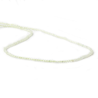 2mm Prehnite micro-faceted rondelles 13 inch 215 beads AAA