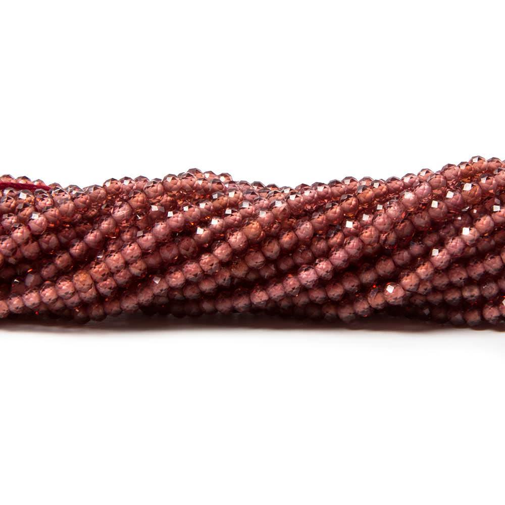 2mm Pyrope Garnet MicroFaceted Rondelle Beads 13 inch 209 pieces