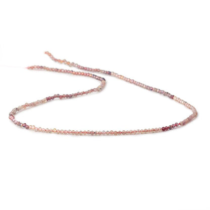 2mm Red Sapphire Micro Faceted Round Beads 12.5 inch 158 pieces